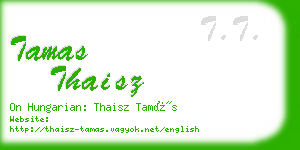 tamas thaisz business card
